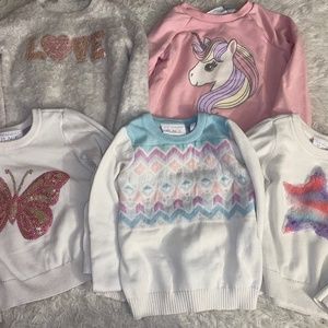 Girls sweater shirts lots (size 2T)